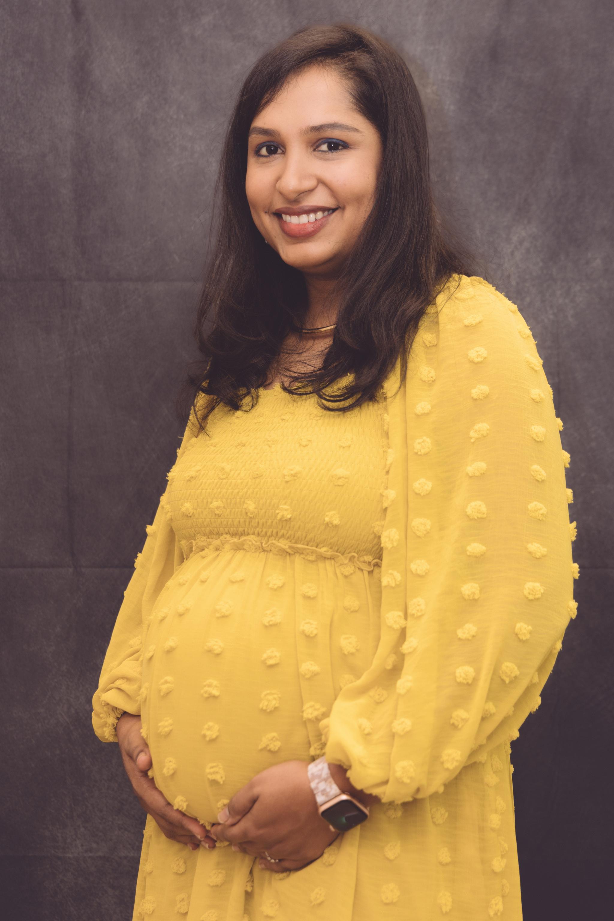 Ramya's Pregnancy Photoshoot in Hospital